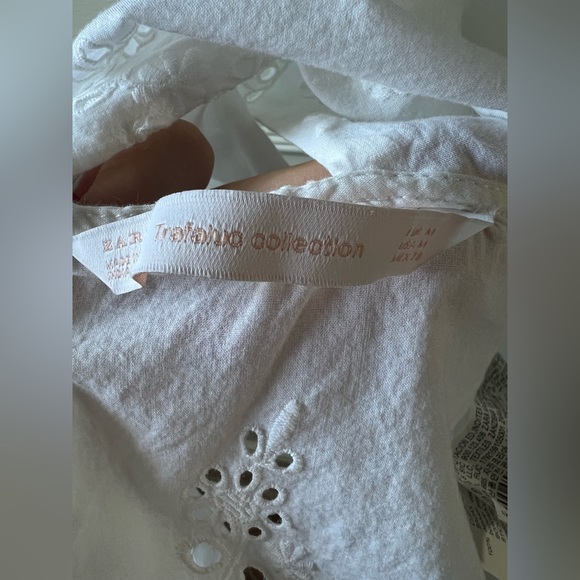 Zara | Trafaluc Collection Eyelet Crop Top - Picture 4 of 5